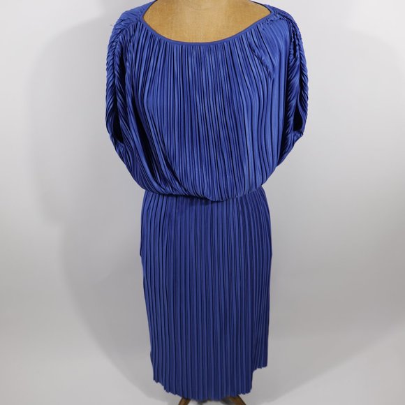 Target Prologue pleated blue dress, size xs - Picture 2 of 7